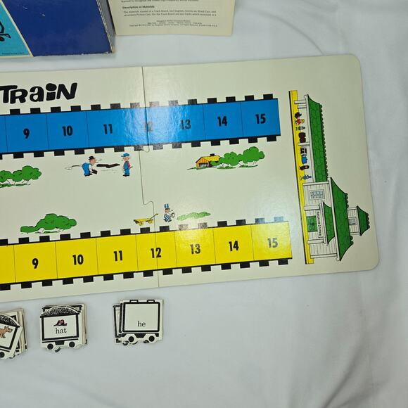 Houghton Mifflin Get Set Games for Beginning Readers 1972 Sentence Train Complet - Picture 10 of 16